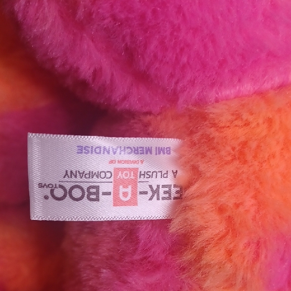 Pink and Orange Plush Dragon Toy - Picture 2 of 2